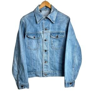 Vintage 1970's SEARS & Roebuck Denim Trucker Jacket Western Wear Men's Size 42R